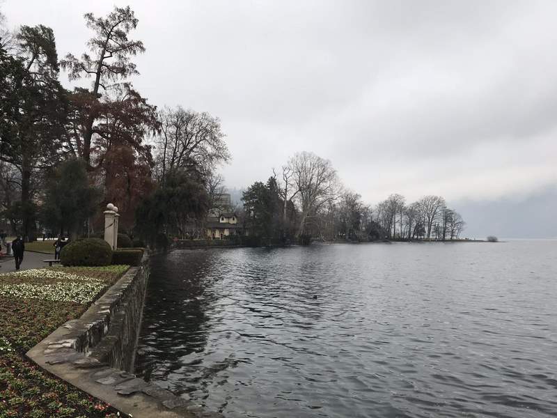 Jezero Komo i Lugano Jesen