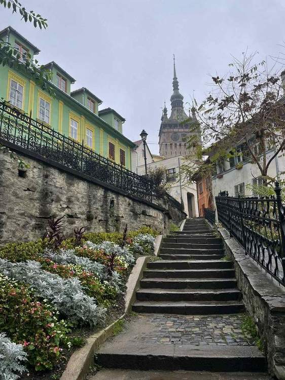 Sigišoara Rumunija Stepenice